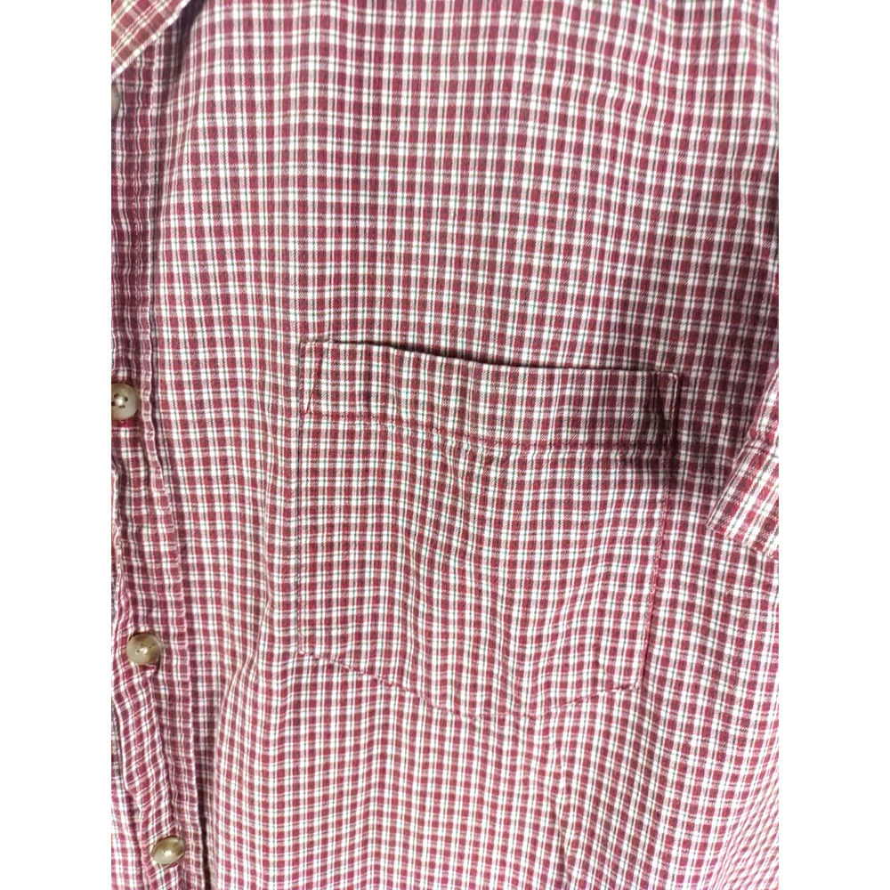 U.S. Expedition U.S.E. Mens Red Plaid Short Sleeve Shirt Size X Large Button Up - Picture 3 of 6